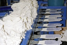 Производство рабочих перчаток с ПВХ покрытием